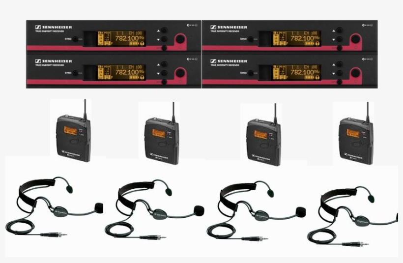 Sennheiser G3 Head Worn Radio Microphone 4 Way Kit - Sennheiser Ew 152, transparent png download