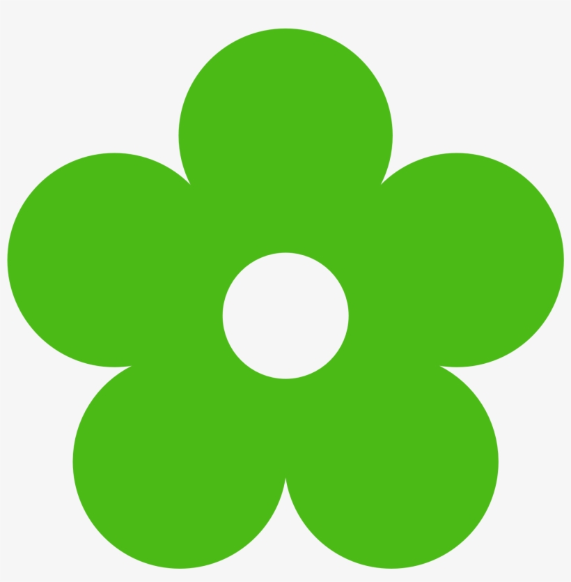 Flower Clipart Part 2 Weneedfun Png Library Stock - Green Flower Clipart, transparent png download