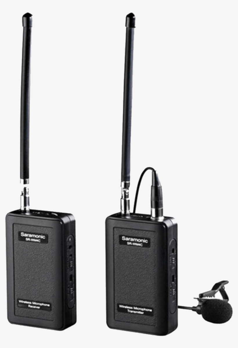 Saramonic Wireless Microphone System - Saramonic Sr Wm4c Wireless 4 Channel Vhf Lavalier Omnidirectional, transparent png download