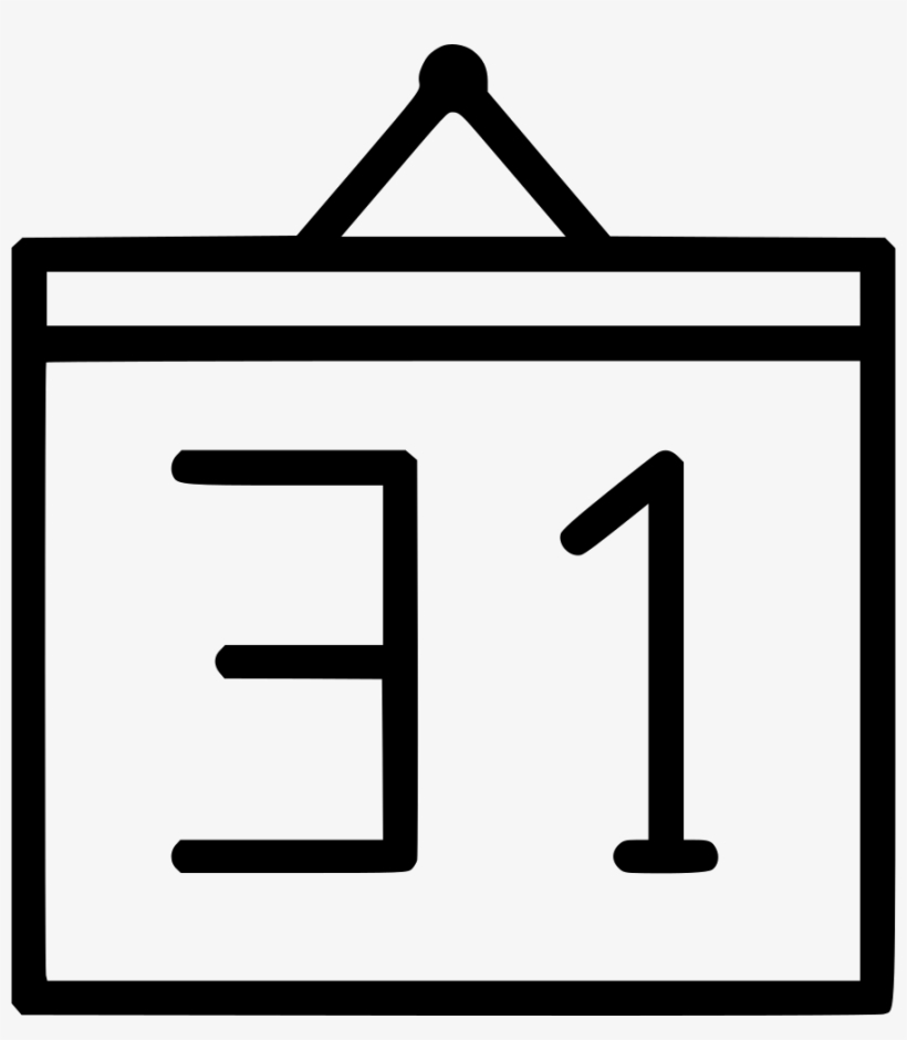 Calendar Number Newyears Eve Celebration December Comments - New Year's Eve, transparent png download