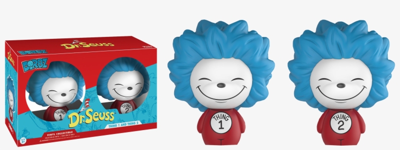 Thing 1 & Thing 2 Dorbz Vinyl Figure 2-pack, transparent png download