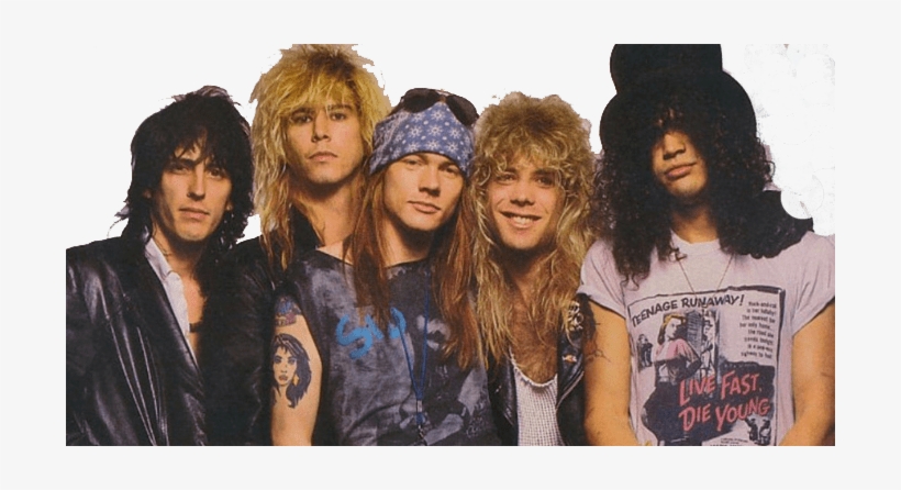 Guns N' Roses Group Png - Young Guns N Roses, transparent png download