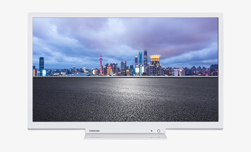 24" Toshiba Hd Ready Tv Front - Television Set, transparent png download