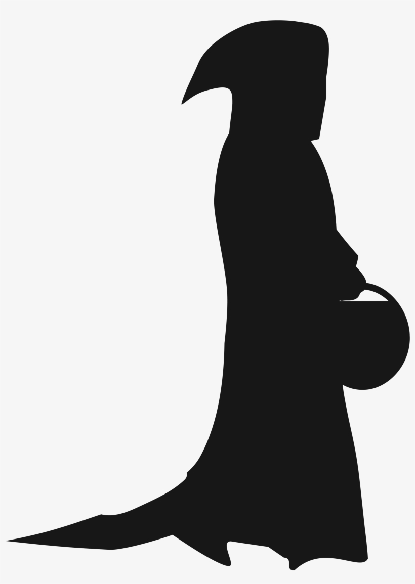 Halloween Silhouette Png Clipart Image - Halloween Png, transparent png download
