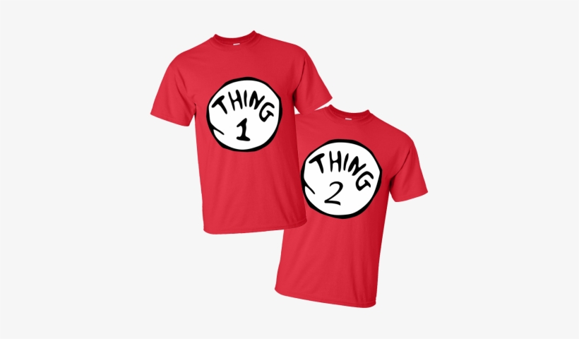 Thing 1 T Shirt Uk ↺ - Thing One (1) Dr Suess, Cat, transparent png download