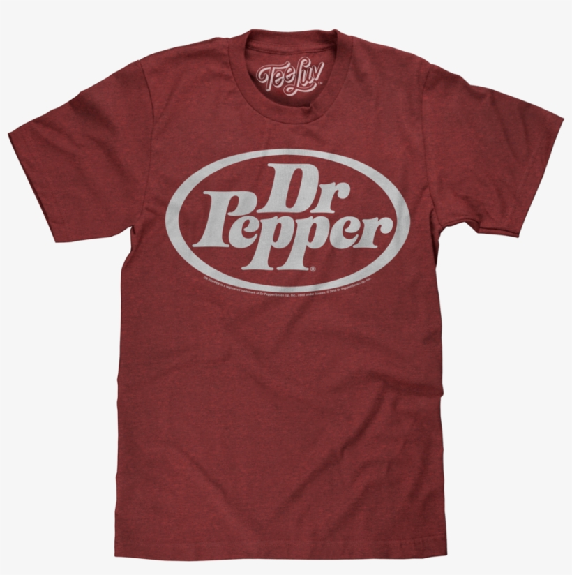 Dr Pepper Oval Logo On Crimson, transparent png download