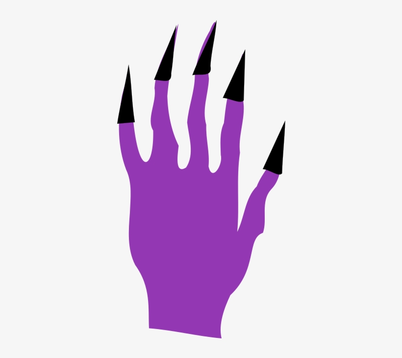 Halloween Clipart Hand - Vectores Png Uñas, transparent png download