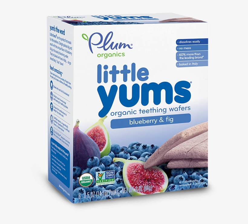 Plum Organics Little Yums Blueberry And Fig Organic - Little By Plum Organics - Little Yums Blueberry, transparent png download