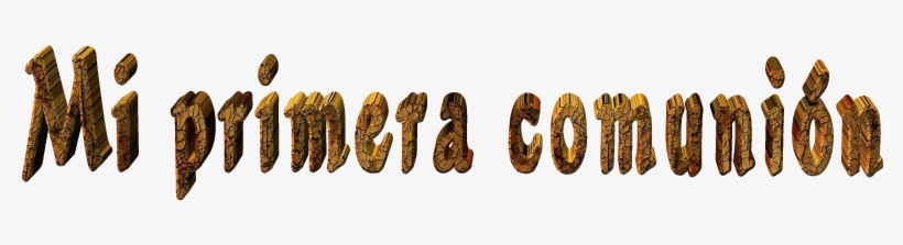 Imágenes Para Photoscape Texto Mi Primera Comunión - Calligraphy, transparent png download