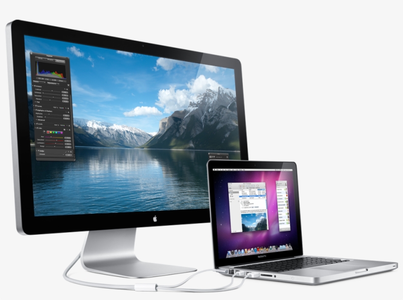 Sleek Design & Connectivity - Apple Led Cinema Display 27, transparent png download
