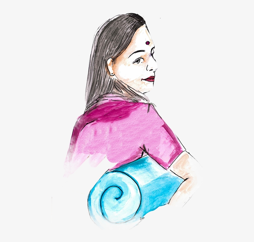 She Was Finally In Kenya - Sketch, transparent png download