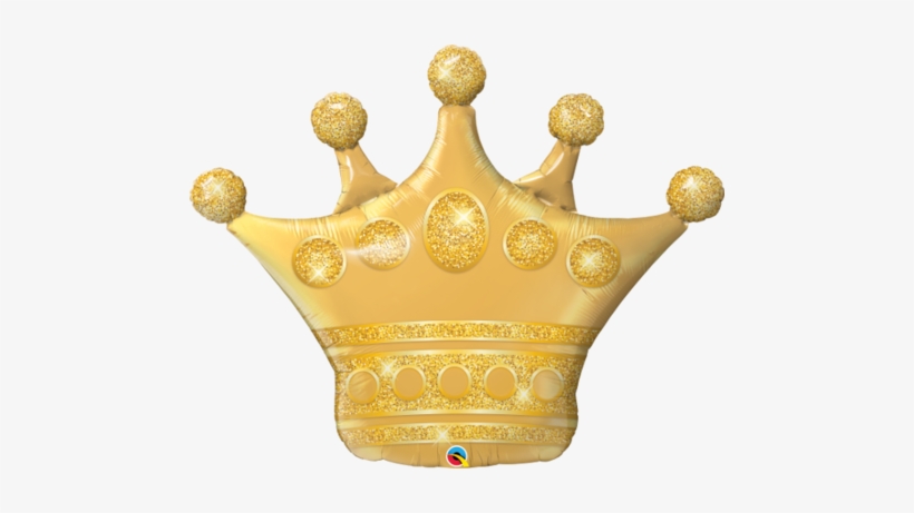 Crown 41" Foil Balloon - Gold Crown Balloon, transparent png download