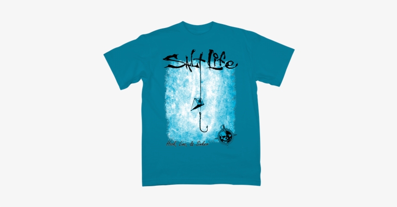Salt Life Hook Line And Sinker Youth Short Sleeve Tee - Hook Line And Sinker Youth, transparent png download
