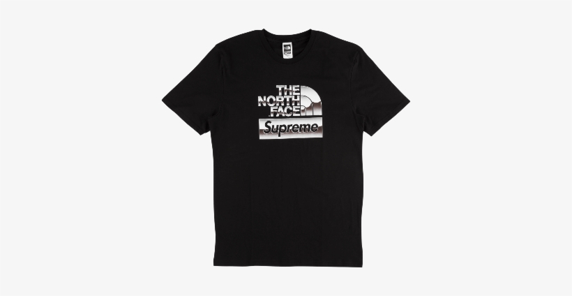 Tnf Metallic Logo Tee - T Shirt, transparent png download