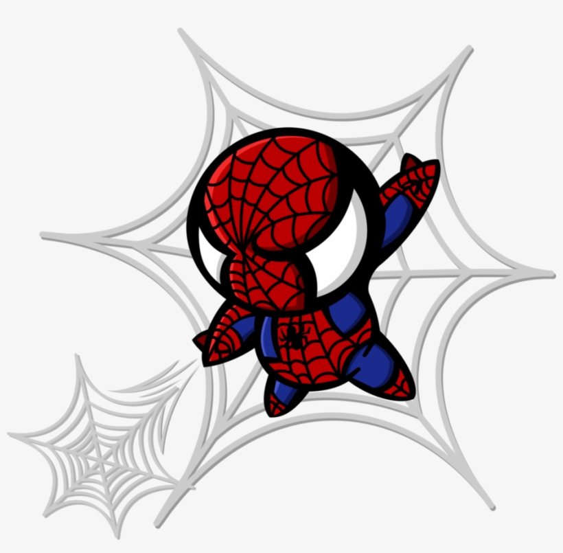 Back In Black Art Drawing - Hombre Araña Chibi Png, transparent png download