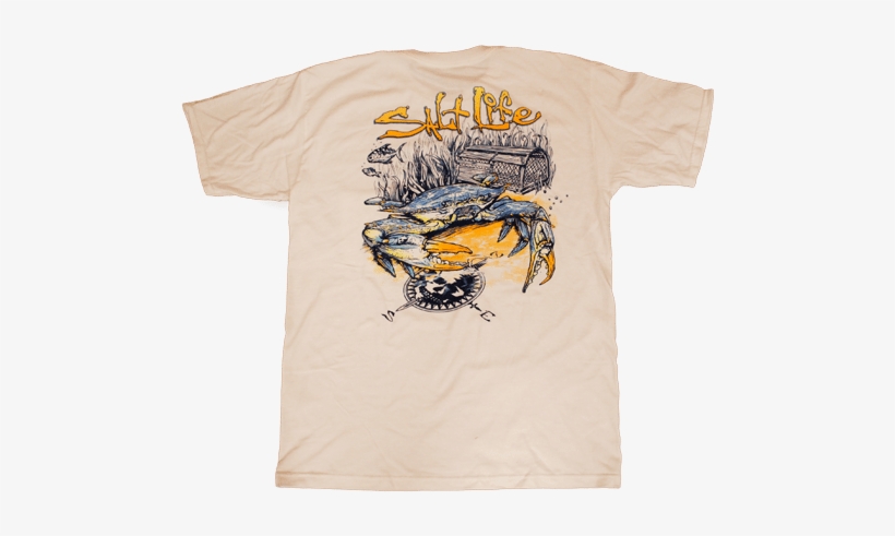 Salt Life Crab White - Dungeness Crab, transparent png download