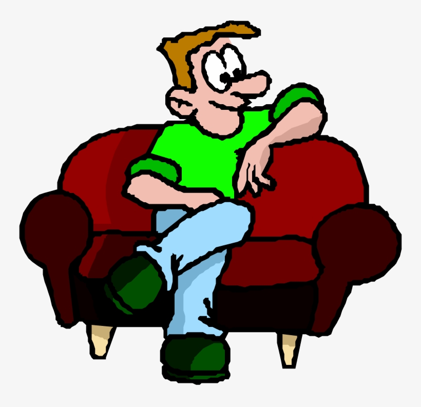 Person Sitting Silhouette Sit On Couch Clipart Transparent Png