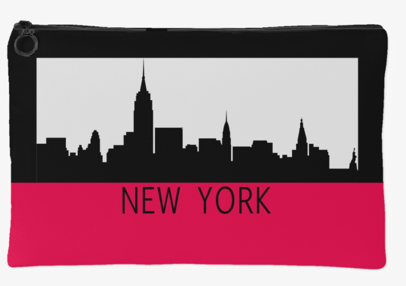 New York City Skyline Zipper Accessory Clutch Available - Up North, Down South: City Folk Meet Country Folk [book], transparent png download