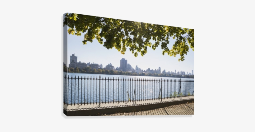 New York City Skyline From Central Park - Jacqueline Onassis Reservoir, transparent png download