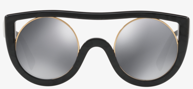 Ayer Sunglasses, Alain Mikli Gold-rimmed Gray Lenses - Style, transparent png download