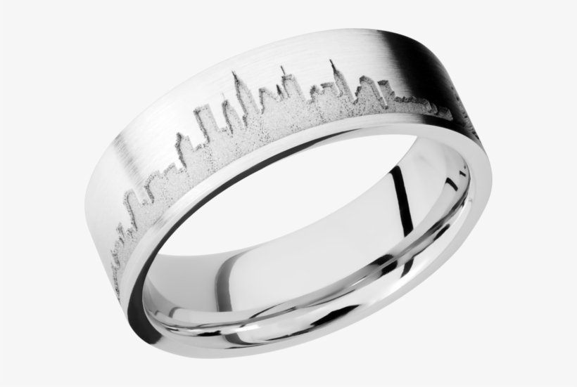 Cobalt Chrome Flat With Laser Carved New York City - New York City, transparent png download