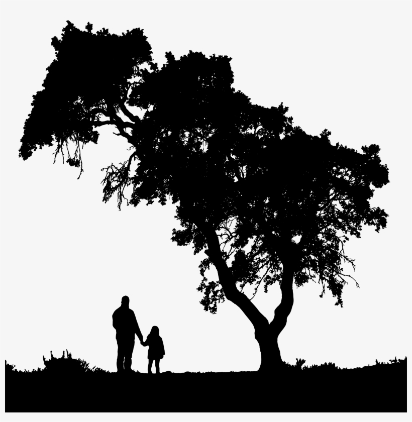 This Free Icons Png Design Of Father And Daughter Landscape, transparent png download