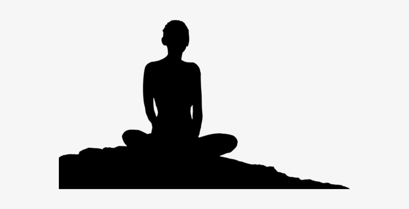 The Sacred Path Of The Warrior Woman Female Silhouette - Meditating Silhouette, transparent png download