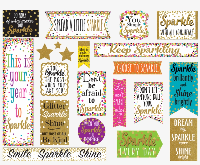 Tcr8962 Confetti Sparkle And Shine Mini Bulletin Board - Confetti Sparkle And Shine Mini Bb Tcr8962, transparent png download