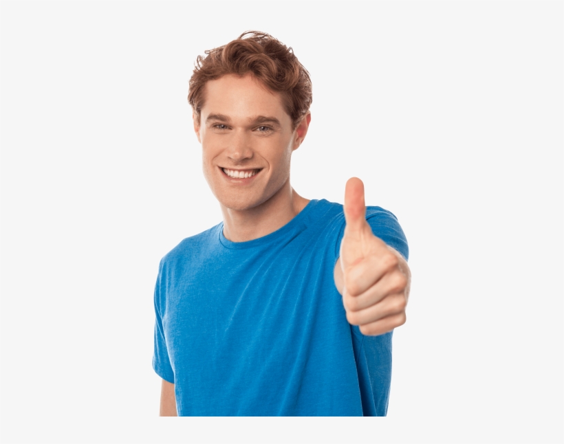 Free Png Men Pointing Thumbs Up Png Images Transparent - Man Thumbs Up Png, transparent png download