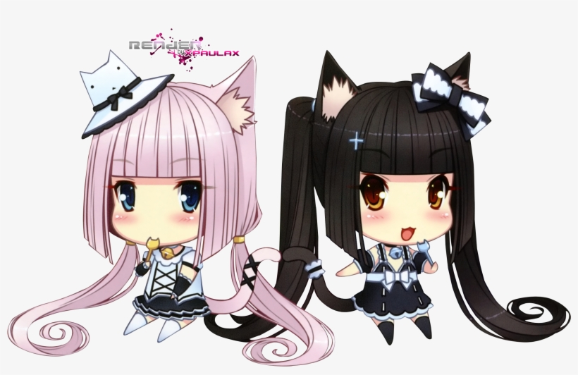 Chibi Chocola Et Vanilla, transparent png download