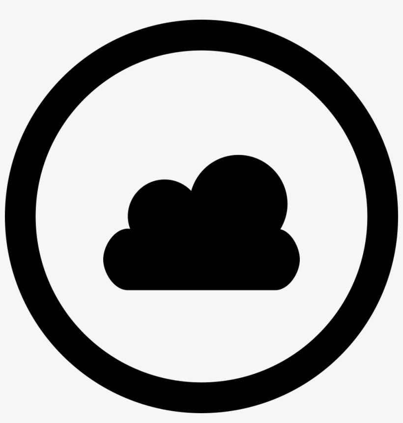 Cloud Filled Shape In A Circle Comments - Pg Icon, transparent png download