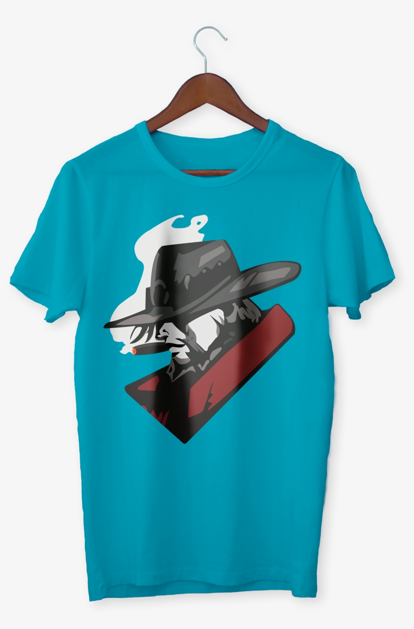 Mccree's Spray T-shirt Vectorized And On Sale - T-shirt, transparent png download