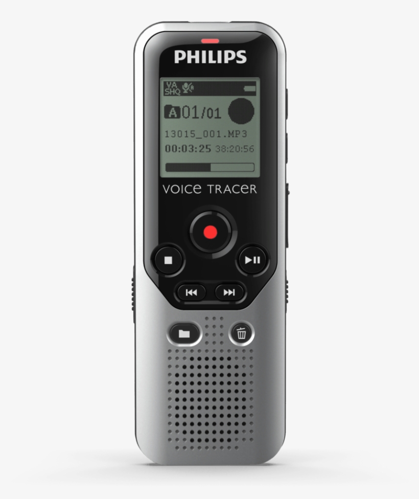 Voicetracer Audio Recorder - Philips Dvt1200 Digital Voice Tracer Recorder, Black, transparent png download