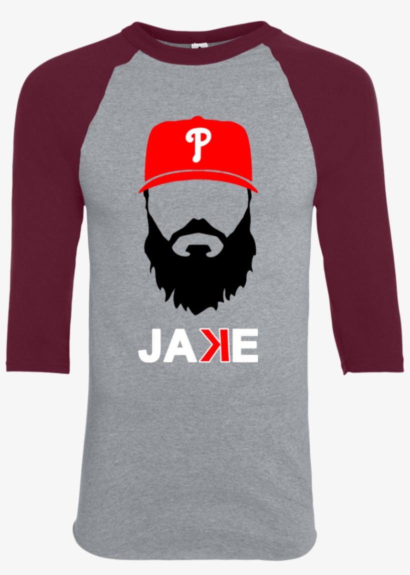Jake Arrieta Unisex 3/4 Tee - Philadelphia Phillies, transparent png download