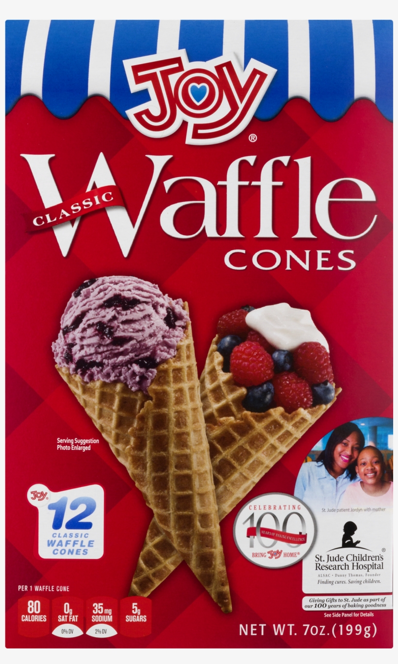 Joy Waffle Cones, Chocolate 12 Cones, 7 Oz Transparent PNG