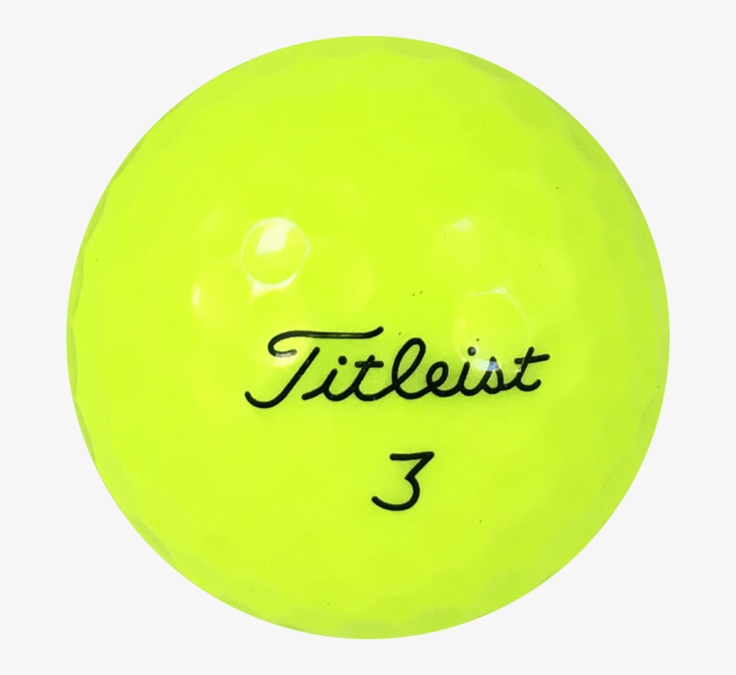 Titleist Tour Soft Optic Yellow Golf Ball - 50 Titleist Prov1x 2016 Value Aaa Grade Recycled Used, transparent png download