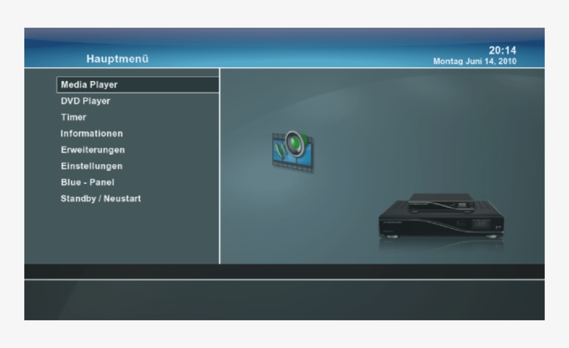 750px Hauptmenue Mediaplayer Enigma2 - Wiki, transparent png download