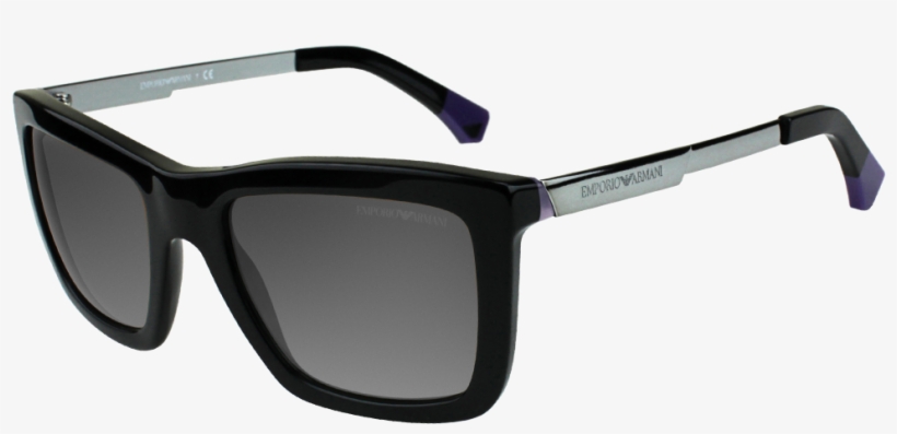 Emporio Armani Ea4017 Black Violet Sunglasses Zoom - Gamt Metal Frames Brand Design Fashion Cat Eye Round, transparent png download