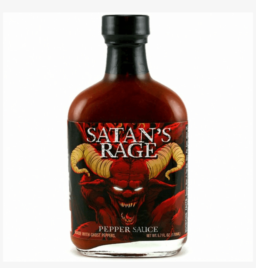 Satan's Rage Hot Sauce With Ghost Pepper - Satan's Rage Pepper Sauce - With Ghost Pepper - 5.7, transparent png download