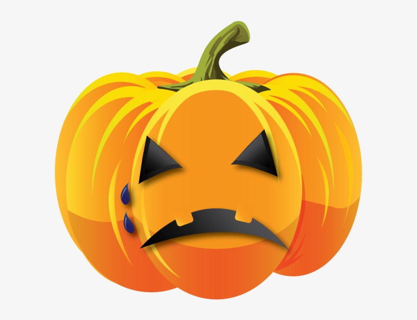 Sadpumpkin - Jack-o'-lantern, transparent png download