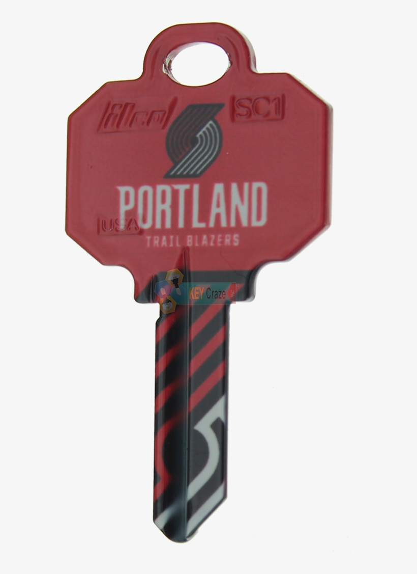 Sc1 Nba Portland Trail Blazers - Key Blank Schlage, transparent png download
