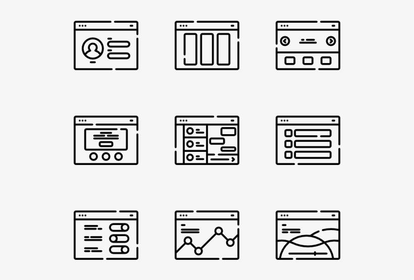 Website Interface - Coding Language Icons, transparent png download