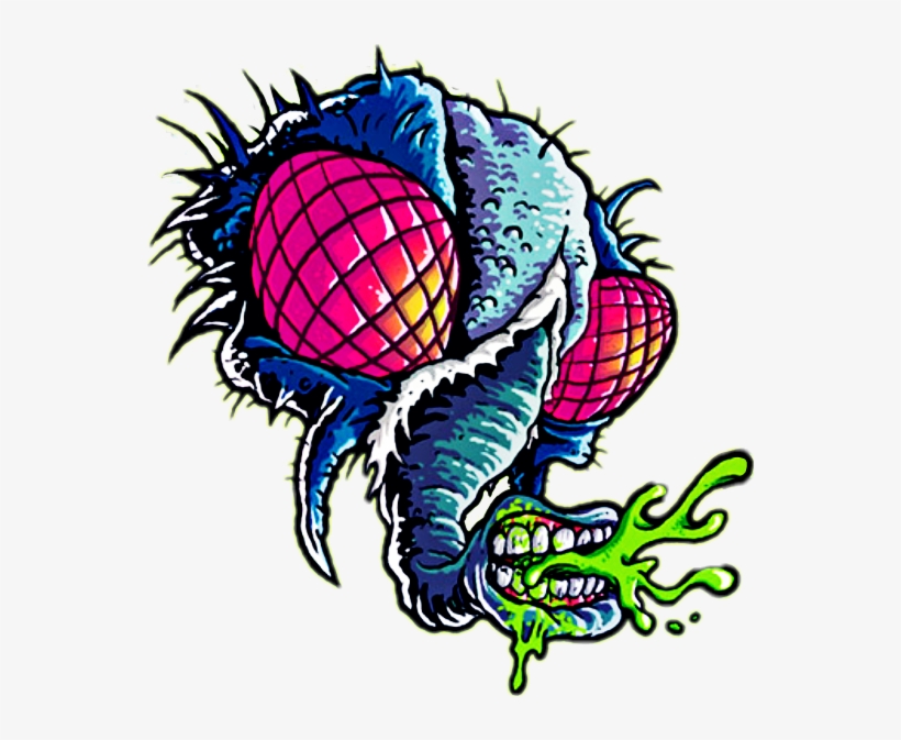 Fly Mosca Sticker Toxic Art Zombie Popart Urban Zombie - Art, transparent png download