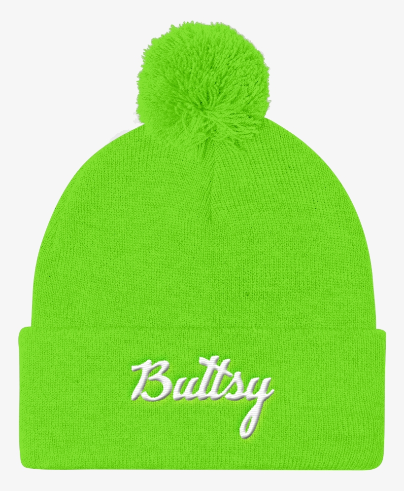 Home / Buttsy Merch / Mr Clean Pom Beanie - Brindle Pied Frenchie Puppy Pom Pom Knit Cap, transparent png download