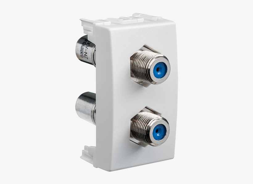 80mf2 Tv Socket, With 2 X F Type Mechanism - Television, transparent png download