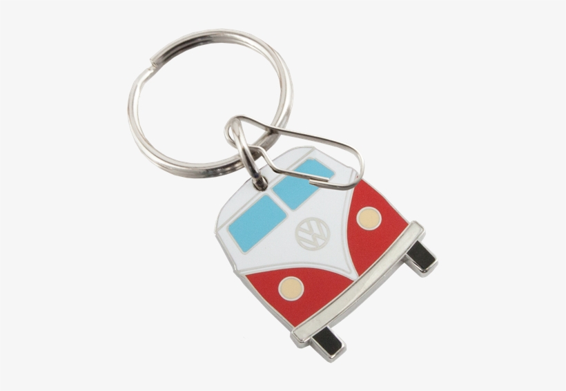 Picture Of Volkswagen Classic Bus Enamel Key Chain - Plasticolor 004306r01 Volkswagen Classic Bus Enamel, transparent png download