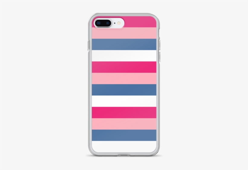 Pink And Blue Stripe Iphone Case - Iphone, transparent png download