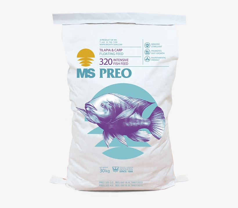 Preo 320 Premium Gold Fish & Tilapia - Pelet Pakan Udang Windu, transparent png download