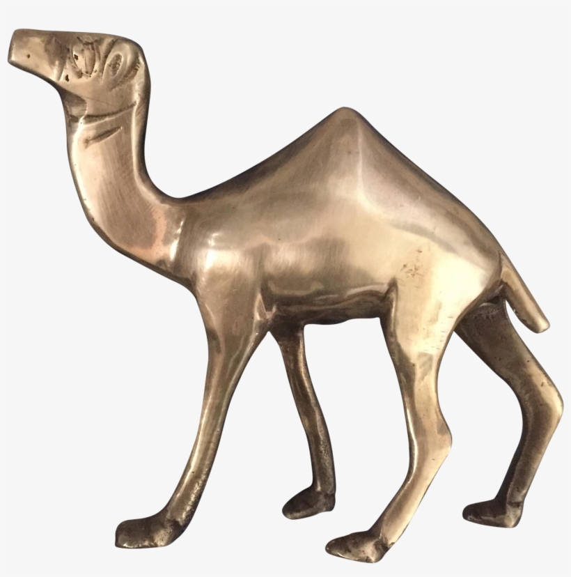 Clipart Free Library Brass Camel Figurine Statue - Arabian Camel, transparent png download