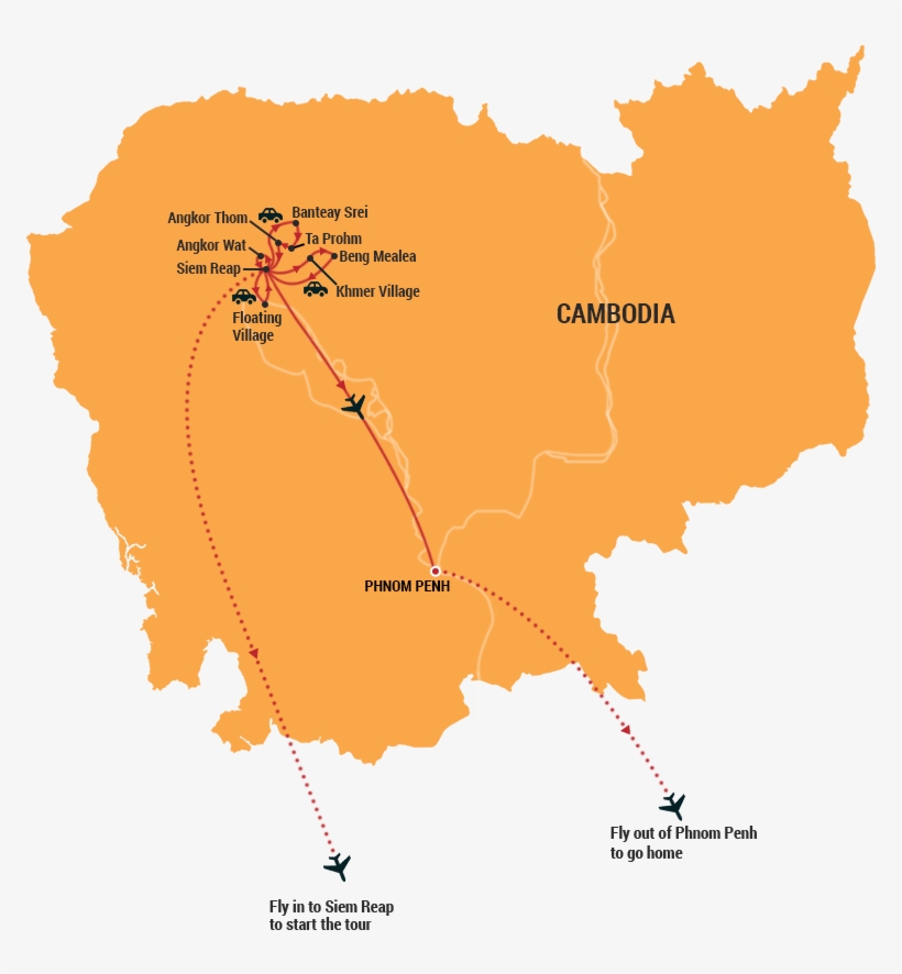 Map - Cambodia's Water And Sanitation Crisis, transparent png download